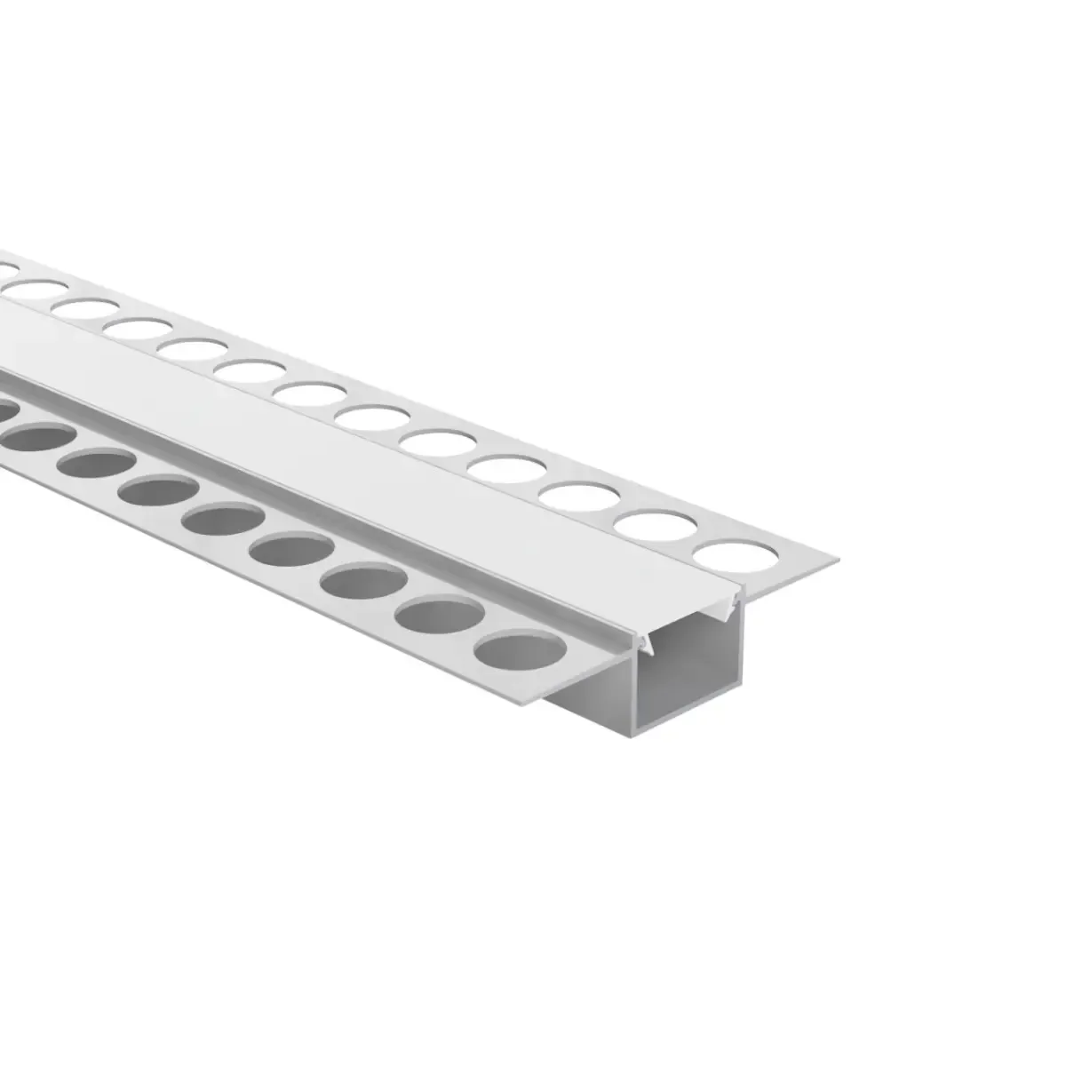 LED Unterputz-Mittelprofil 2m EXO-T7_16 (16 mm) – Flächenbündiges Unterputzprofil für LED-Strips